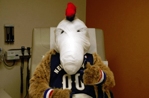 COURTESY NEW ORLEANS PELICANS Pierre recuperates.