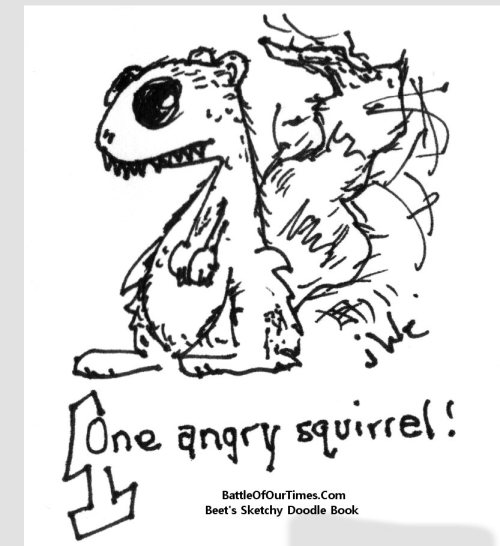 I think he misplaced his nuts.