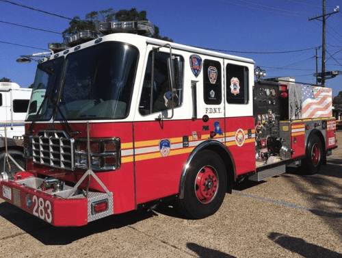 Louisiana was the first state after 9 / 11 to donate a fire truck to New York, and that truck, manufactured in Holden, is at the Amite Fire Department.